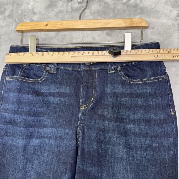 Talbots Jeans Womens 8P Dark Wash Boyfriend Petite Stretch Flattering Pockets - Picture 6 of 9